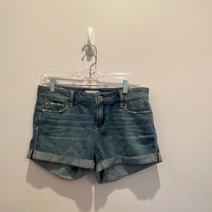 PAIGE Distressed Jimmy Jimmy Jean Shorts